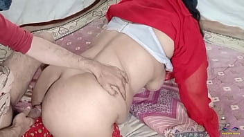 Desi susar (step Parent in Law) assfuck penetration pummeled her Bahu (stepdaughter in law) Netu in clear hindi audio while Netu Said \