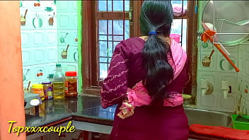 Indian Warm Maid Hard-core fuck in kitchen.