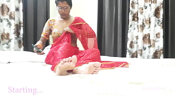 Indian Bhabi in Red Saree - Hottest Buddies Super-steamy Stepmom Nailed by Me - Indian Hindi Hook-up Flick