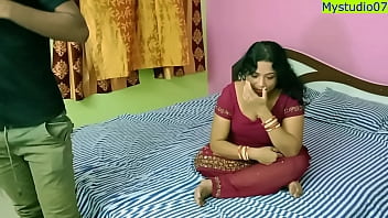 Indian Red-hot hard-core bhabhi having bang-out with diminutive spunk-pump boy! She is not happy!