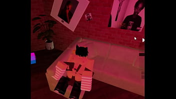 Uncut footage of a catboy getting some fine Giant dark-hued man rod on roblox~