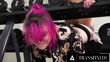 Transfixed - Cutie Lena Moon Gets STUCK In The Gym And Banged By Yam-sized Guy meat Fellow Who Takes Advantage