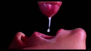 CLOSE UP: Best Milking Facehole for your DICK! Deep-throating Trouser snake ASMR, Tongue and Lips Deep throat Double Cum-shot -XSanyAny