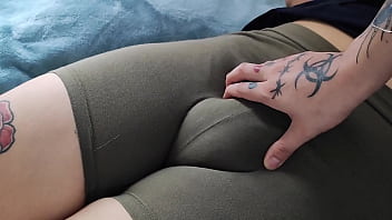 My Fave Stepdaughter's Cock-squeezing Spread trousers