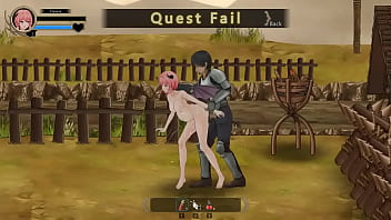 Pink haired nymph having fuck-fest with soldiers in Succubus guild new hentai game vid