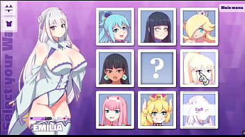 Waifu Hub [PornPlay Parody Manga porno game] Emilia from Re-Zero sofa casting - Part2 Insane gal not so innocent like to deep-throat