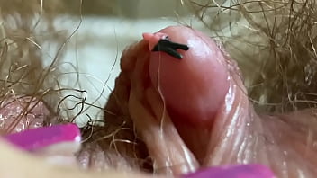 Extreme Close Up Yam-sized Fun button Coochie Ass-hole Throat Giantess Fetish Flick Hairy Bod !