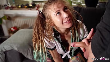 German Dreadlocks Girl Julia Mayo seduce to Rip up by Professor