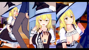 [Eroge Koikatsu! ] Touhou Marisa Kirisame paws her cupcakes H! 3DCG Ginormous Hooters Anime Movie (Touhou Project) [Hentai Game]